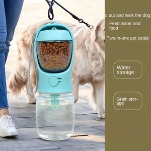 Portable Dog <b>Water</b> Bottle with <b>Storage</b> Food and <b>Water</b> <b>Container</b> for Puppy Pets Dogs Feeder Bowl Outdoor Travel Pet Supplies - Product Image 1