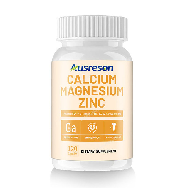 OEM Complex Vitamins Minerals Capsules Calcium Magnesium Zinc + Vitamin D3 Supports Immune Bone Health for Adults Children