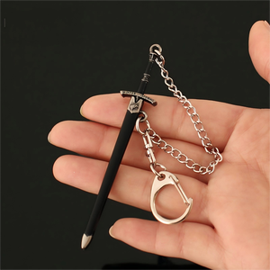 Nouveau <span class=keywords><strong>porte</strong></span>-clés épée de glace en gros, <span class=keywords><strong>porte</strong></span>-clés en métal, alliage de zinc, jouet, épée de jeu de trône - Product Image 1