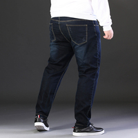 Hip-Hop grande taille Denim pantalon décontracté lâche garçons Baggy jambe droite jean pantalons décontractés pour hommes mode Streetwear jean