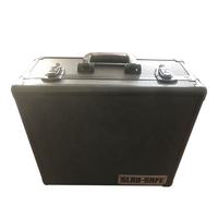 Boîte de rangement pour cartes de jeu et cartes de sport en aluminium de luxe sur mesure avec fermeture à bouton
