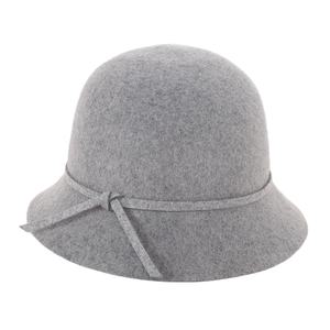 Donne Bowknot fedora con la corda per il partito Isolamento di lana 100% in inverno femminile Vintage Bowler Hat - Product Image 4