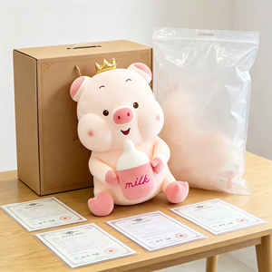 Peluche cochon couronne rose <span class=keywords><strong>Kawaii</strong></span>, jouet en peluche doux et moelleux, coussin à câliner, <span class=keywords><strong>cadeau</strong></span> pour enfants, filles, <span class=keywords><strong>anniversaire</strong></span>, décoration de chambre d'enfant, princesse - Product Image 5