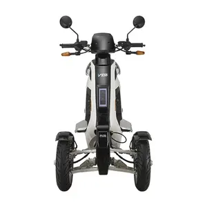 Güçlü V28 ters 3 tekerlekli elektrikli Scooter Eec elektrikli yolcu üç tekerlekli bisiklet MLS sistemi