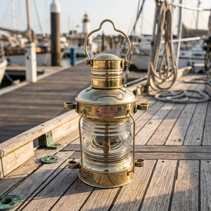 Lámpara de aceite de latón con forma de ancla, linterna marítima para barco, luz de embarcación - Product Image 2