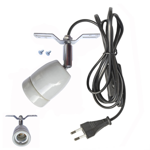 Douille de <span class=keywords><strong>lampe</strong></span> en céramique E26 E27 avec interrupteur et cordon d'alimentation, résistante aux hautes températures, prise EU US AU - Product Image 2