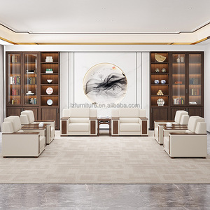 Nuevo Sofá de Recepción para Oficina, Estilo Chino, Moderno y Sencillo, Combinado con Mesa de Centro - Product Image 3