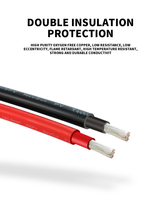 Hochresistente Zertifizierte DC-Solarpanel-Kabel 4MM 6MM PV-Solar-Verlängerungskabel
