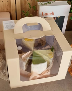 हॉट सेल फोल्डेबल केक बॉक्स वैलेंटाइन डे केक पैकिंग के लिए केक पैकेजिंग बॉक्स - Product Image 5