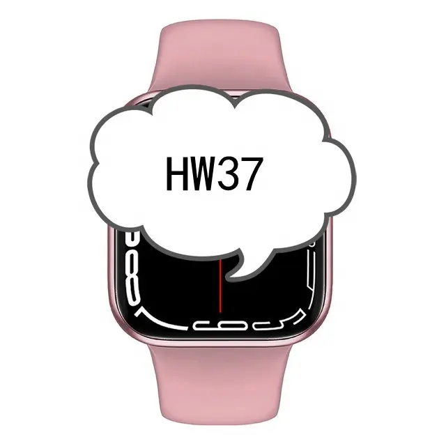 नई Hw37 <span class=keywords><strong>देवियों</strong></span> स्मार्ट घड़ी Iwo श्रृंखला 7 Customeized डायल आवाज सहायक बीटी कॉल स्थान साझा Smartwatch के लिए एप्पल 2021