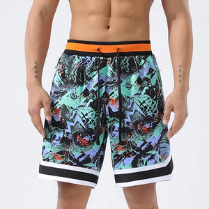 Fabriek Professionele Custom Logo Gesublimeerde Mode Sport Shorts Ademend Snel Droog Heren Basketbalshorts - Product Image 1