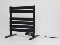Penjualan Terbaik 500W Penghemat Energi Perlindungan dari Panas Berlebih Rak Handuk Pemanas Logam untuk Kamar Mandi Kontrol Digital dengan Layar Temperatur