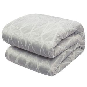 Juego de edredón de boda al por mayor, juego de edredón resistente al satén de 6 piezas, funda de cama, juego de sábanas con flecos de encaje - Product Image 5