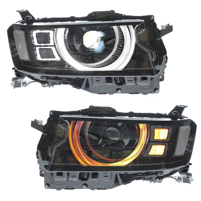 2022 for Toyota Land Cruiser LC300 LED Projector Headlight High Beam Turn Signal Lamp 55W White Light 6000K Color ABS New Boxed