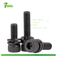 Vis DIN912 grade 12.9 boulons à six pans creux nickel noir vis à tête Allen