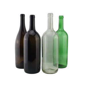 Đáng tin cậy nhà sản xuất 1500ml cổ màu xanh lá cây lớn rượu vang Chai Thủy Tinh Rượu vang đỏ chai Cá nhân hóa chai rượu vang giá thấp - Product Image 1