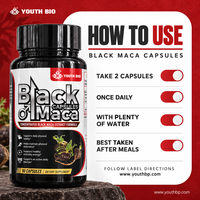 Capsules de Maca Noire du Pérou, 45 Doses, Grande Bouteille, 1000mg, Extrait 20:1, Soutien Nutritionnel pour Adultes, 90 Comprimés, Fournisseur OEM ODM