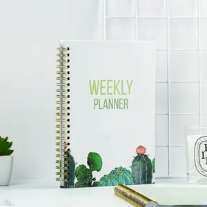 Box Printing Customized Undated Monthly Weekly Daily Planner Calendar Notepad Book