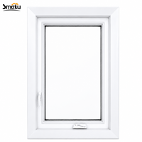 Ventana Corredera de PVC con Doble Acristalamiento Templado 5+12A+5, Marco Blanco, 2 Rieles, con Mosquitera, para Renovación del Hogar, Fabricante