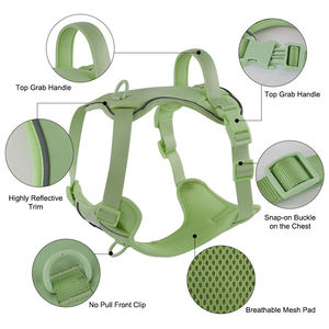 <span class=keywords><strong>Harness</strong></span> Anjing Jala Bernapas Grosir, Anti Tarik, Reflektif, Berbantalan, dengan Pegangan Kontrol, MOQ Rendah - Product Image 2