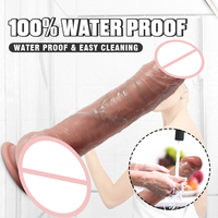 Fernbedienung Automatische Schub Teleskop heizung Penis Mastur bator Vibrator Silikon Dildo Sexspielzeug für Frauen