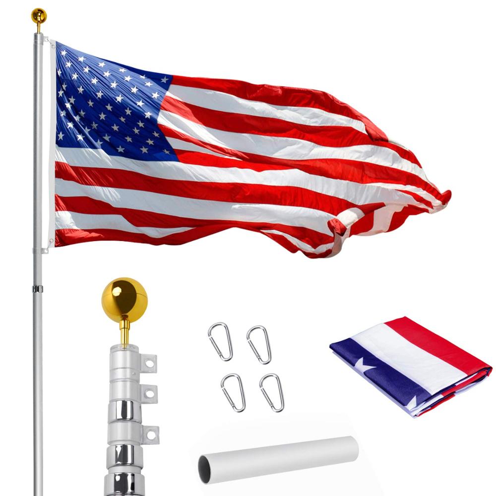 YARNOW Vehicle Flagpole Telescopic Flag Pole Outdoor Flag - View #8