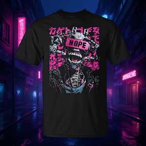 Camiseta de Moda Urbana Japonesa, Estilo Robot Cyberpunk Y2k Techwear, Manga Anime - Product Image 3