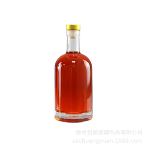 Chai rượu vang, vodka, whisky, rum thủy tinh có thể tái chế 200ml 375ml 500ml 700ml 750ml 1000ml có nút chai - Product Image 3