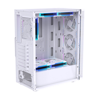 Caja de PC Lovingcool con Panel Lateral de Vidrio y Malla Frontal, Compatible con Placas Base Anchas ATX, MATX, ITX, Preparada para Sistemas con Refrigeración Líquida de 240 mm para Constructores de Sistemas