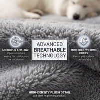 Coussin pour chien et chat de qualité supérieure, confortable, en mousse haute résilience, coton, lavable en machine, chaud, doux, enveloppant, type donut, luxueux