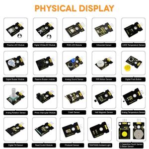 Kit d'apprentissage STEM <span class=keywords><strong>Keyestudio</strong></span> 37 en 1 avec capteurs pour débutants (avec carte Microbit V2) - Product Image 2