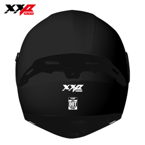 Casques XXP pour moto, casque rabattable noir, design uni, visière transparente, fermeture rapide, équipement de conduite moto - Product Image 3