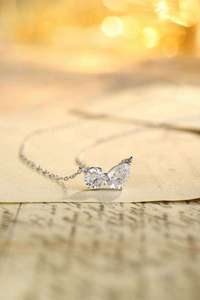 Collier pendentif en diamant de laboratoire de luxe pour femmes, or rose, or blanc, argent, bijoux fins élégants de créateur, accessoire - Product Image 3