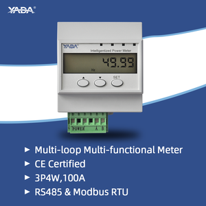 YADA Multi-loop misura la tensione di corrente e il fattore di potenza DIN Rail installazione KWH metro misuratore di energia digitale trifase - Product Image 2