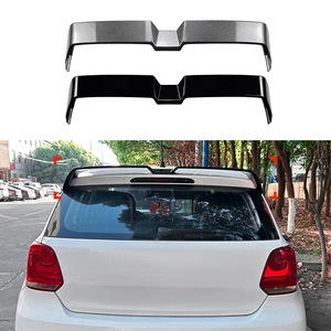 Volkswagen Rear Spoiler Piano Black Carbon Fiber Texture ABS Trunk Wing For Polo MK5 6R 6C 2009-2017 - Product Image 1