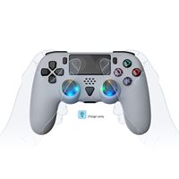 Manette sans fil de jeu professionnelle ergonomique multifonction à double vibration pour PS5