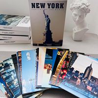 Ensemble de cartes postales de voyage pour l'envoi - 30 cartes postales assorties, lot de cartes postales variées pour étudiants et filles, 4x6 pouces