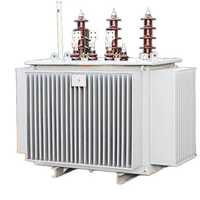 Transformateur de puissance triphasé immergé dans l'huile de 100 kVA, entrée 35 kV, sortie 415 V, bobinage en cuivre pour la distribution d'énergie