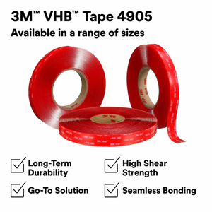Ruban adhésif acrylique double face transparent 3M 4905 avec <span class=keywords><strong>film</strong></span> de protection en PE pour portes vitrées/panneaux de toit - Product Image 3