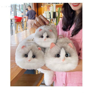 3 डी अभिनव डिजाइन बिल्ली के आकार फर स्लिंग बैग सुंदर महिलाओं के लिए हैंडबैग टोटे फरी क्रॉसबॉडी बैग बैग - Product Image 3