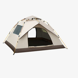 Tente de <span class=keywords><strong>camping</strong></span> familiale d'été grande capacité, imperméable, portable, coupe-vent, ouverture automatique rapide, camouflage, légère (2,8 kg) - Product Image 1