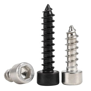 Tornillos Autorroscantes de Cabeza Hexagonal Baituete M1.7 M4 M5 M8 de Acero Inoxidable para Madera, Grado 8.8, Niquelado Negro - Product Image 3