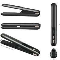 Fer à friser sans fil Rechargeable Portable fer à friser double usage céramique non dommageable LED affichage USB puissance ménage