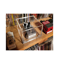 Boîte en acrylique avec couvercle, vitrine transparente en cube, boîte carrée à usages multiples