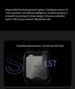 DENIXI Factory Customized S10 TFT Silicone Dual Payment Remote Control Sleep and Exercise Tracking <strong>Smart</strong> <strong>Watch</strong> - Product Image 2