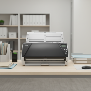 Scanner <span class=keywords><strong>automatique</strong></span> continu à haute vitesse Fujitsu Fi-7460 A3 couleur <span class=keywords><strong>recto</strong></span> <span class=keywords><strong>verso</strong></span> haute résolution d'occasion pour les fichiers d'archives - Product Image 2