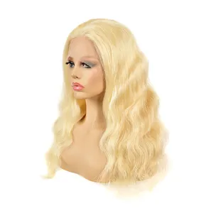 Middle Part 613 Blonde Cheap With Baby Hair Middle Part Body Wave Virgin Brazilian For Black Women Human Hair Lace Front Wigs