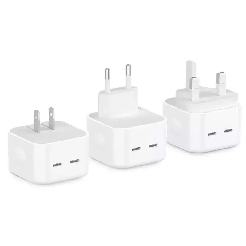 35W Dual USB-C PD charging adapter Wall Charger for iPhone for iPad for Mac for Apple Watch Model