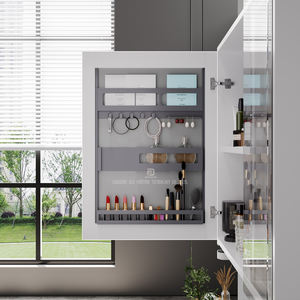 Contemporary Water Proof Wall Mounted Plywood Bathroom Vanities Wash Basin Bathroom <strong>Cabinet</strong> With Mirror - Product Image 6