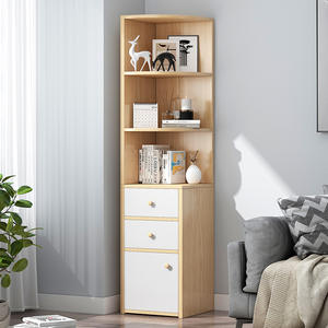 Mueble Esquinero Yijiada de 80 cm de Alto, Estante de Almacenamiento con 3 Cajones, Ahorro de Espacio, Mueble Auxiliar para Sala de Estar o Dormitorio, Diseño Moderno Escandinavo - Product Image 1